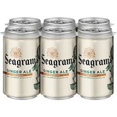 Seagram's Ginger Ale Cans, 7.5 fl oz, 6 Pack, 4 Sets