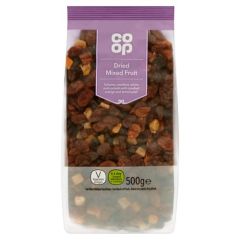 Co-Op Dried Mixed Fruit , 6X500G