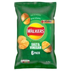 Walkers Salt & Vinegar Multipack Crisps 18X6X25G