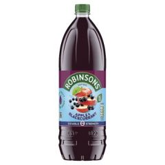 Robinsons Double Concentrate Apple & Blackcurrant Squash No Added Sugar 6X1.75Ltr