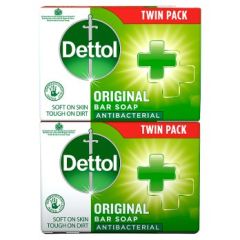 Dettol Antibacterial Bar Soap Original, Twin Pack, 6x2x100g