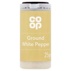 Co-Op Ground White Pepper 6X25G