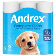 Andrex Complete Clean 9 Rolls, 4x9ct