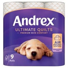 Andrex Ultimate Quilts 9 Rolls, 4x9ct