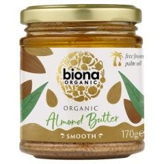 Biona Organic Almond Butter Smooth 6x170g