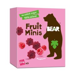 Bear, Fruit Minis Raspberry, 4x5x20g