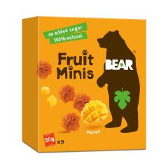 Bear, Fruit Minis Mango, 4x5x20g