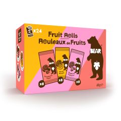 Bear, Fruit Rolls Assorted, 24x20g