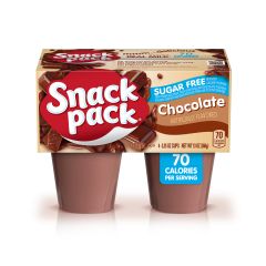 Snack Pack, Sugar Free Chocolate 4 Pack , 12x13Oz