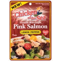 Chicken Of The Sea, Salmon Pink Wild Caught Lemon Pepper, 12x2.5Oz