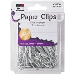 Cli, Paper Clips Jumbo, 12x45Ct