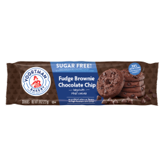 Voortman Bakery, Sugar Free Fudge Brownie Chocolate Chip Cookies, 12x8Oz