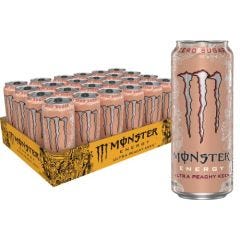 Monster Ultra Peachy Keen Cans, 16 fl oz, 24 Pack