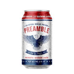 Armed Forces Preamble Lager Can