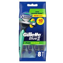 Gillette Blueii Plus Slalom Men'S Disposable Razors, 6x8ct