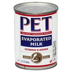 Pet, Evaporated Milk, 24x12Fz