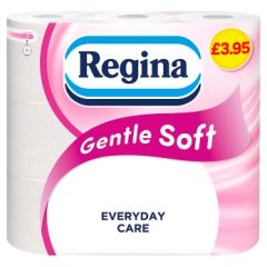 Regina Gentle Soft 9 Rolls Price Marked ?3.95, 5x9ct