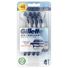 Gillette Skinguard Sensitive Disposable Razor, 6x4ct