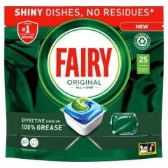 Fairy Original All In One Dishwasher Tablets Regular, 5x25ct