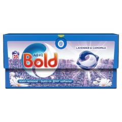 Bold All-In-1 Pods, Washing Liquid Capsules 25 Washes, Lavender & Camomile, 4x25ct