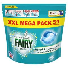 Fairy Non Bio Pods, For Sensitive Skin, 51 Washes, 2x51ct