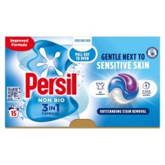 Persil 3 In 1 Washing Capsules Non Bio 15 Washes, 4x15ct