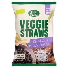 Eat Real Veggie Straws - Sharing Veggie Straws Black Pepper 10x110G
