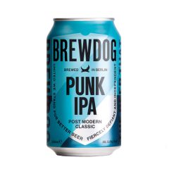 Brewdog Punk IPA, cans