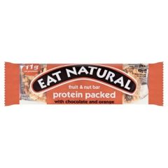 Eat Natural Protein Peanuts, Orange & Dark Chocolate Fruit & Nut Bars 12x40G