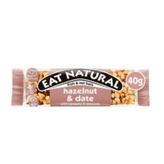 Eat Natural Hazelnut & Date with Peanuts & Almonds Fruit & Nut Bars - 12x40G