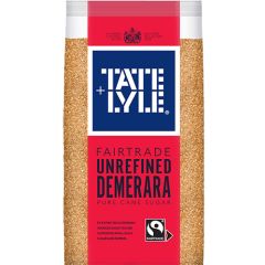 Tate & Lyle Fairtrade Unrefined Demerara Pure Cane Sugar  10X1Kg