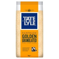 Tate & Lyle Fairtrade Golden Granulated Pure Cane Sugar 10x1kg