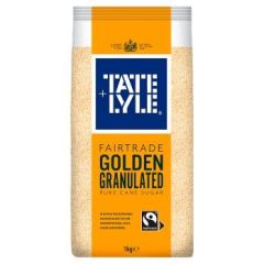 Tate & Lyle Fairtrade Golden Granulated Pure Cane Sugar 1x1kg