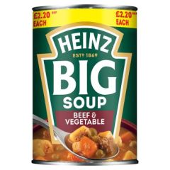 Heinz Big Soup Beef & Vegetable 12X400G