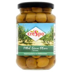 Crespo Pitted Green Olives in Brine 8x354G