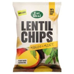 Eat Real Lentil Chips Mango + Mint Flavour - 10X95G