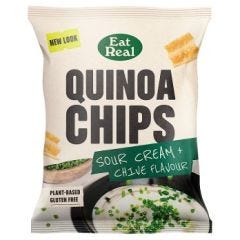 Eat Real Quinoa Chips Sour Cream And Chive Flavour - 18X40G