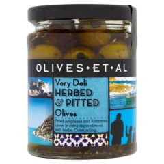 Olives Et Al Very Deli Herb Pitted Olives 6x270G