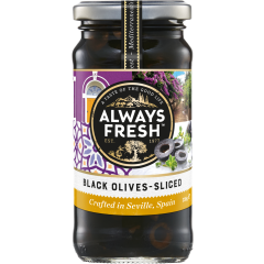 Always Fresh, Sliced Black Olives, 6x235g