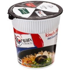 Korean Choice, Instant Cup Noodles Kimchi Flavor, 12x60g