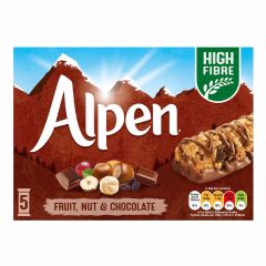 Alpen, Bar Fruit & Nut Milk Chocolate, 10x5x29g