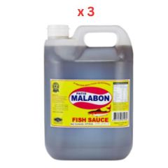 Malabon, Patis Fish Sauce, 3x4.5L