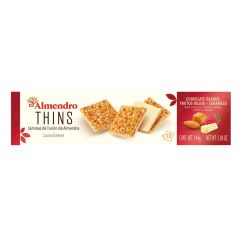 El Almendro, Thins White Chocolate & Berries, 10x144g