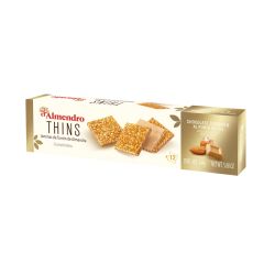 El Almendro, Thins Chocolate Carmel With Sea Salt, 10x144g