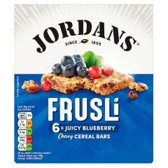 Jordan's, Blueberry Frusli Bar, 6x6x30g