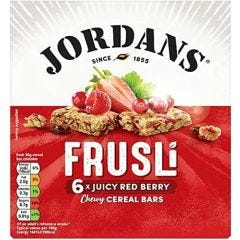Jordan's, Juicy Redberry Frusli Bar, 6x6x30g