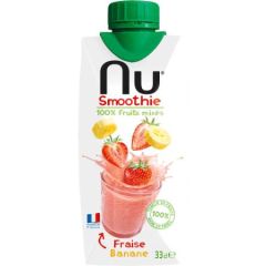 Nu Smoothie, Strawberry Banana, 12x330ml