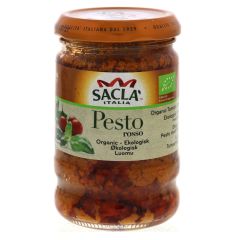 Sacla, Organic Red Pesto, 6x190g
