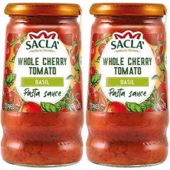 Sacla, Whole Cherry Tomato & Basil, 6x350g