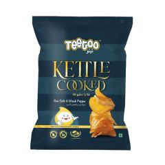 Teetoo, Sea Salt & Black Pepper Kettle Cooked, 37x40g